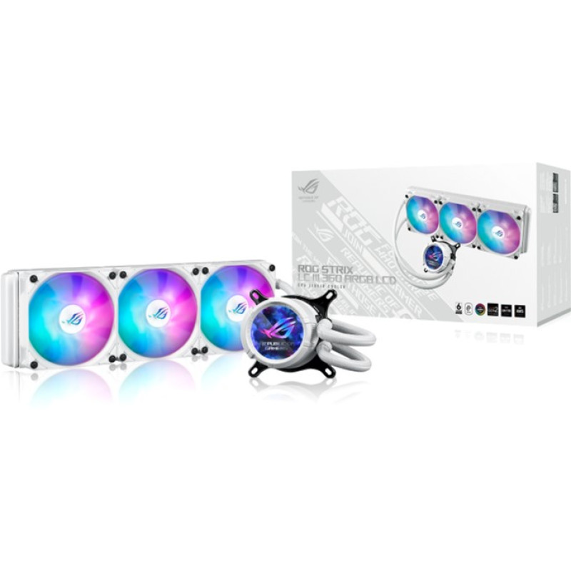 Система охолодження рідини Asus ROG Strix LC III 360 ARGB LCD White (90RC00W2-M0UAY0)