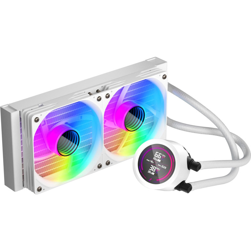 Система рідинного охолодження 1stPlayer TS4-240 White