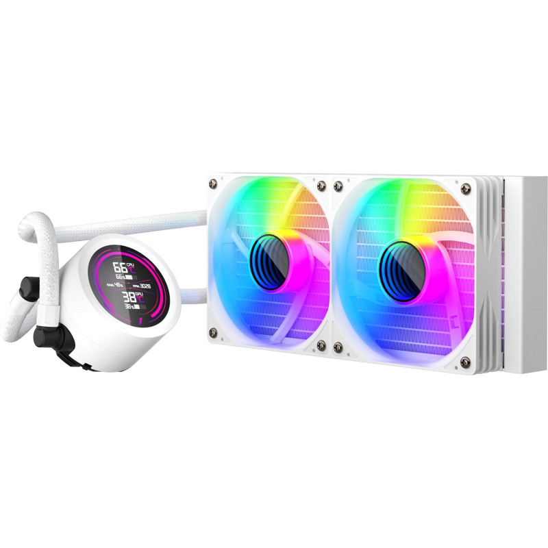 Система рідинного охолодження 1stPlayer TS4-240 White