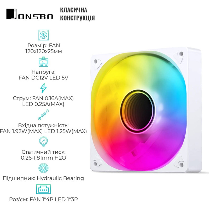 Кулер Jonsbo SL-120W White