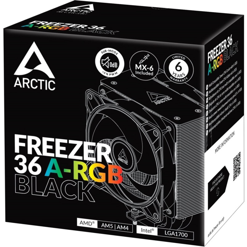 Кулер для процесора Arctic Freezer 36 ARGB Black (ACFRE00124A)