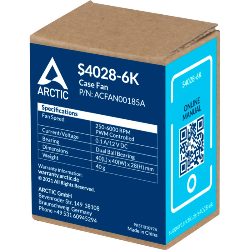 Кулер Arctic S4028-6K Black (ACFAN00185A)