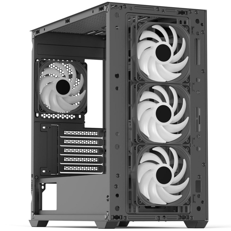 Корпус AeroCool D301A-G-BK-v2 (ACCS-DS03043.11) Black
