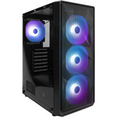 Корпус 1stPlayer FD3-BK-4F7 Black