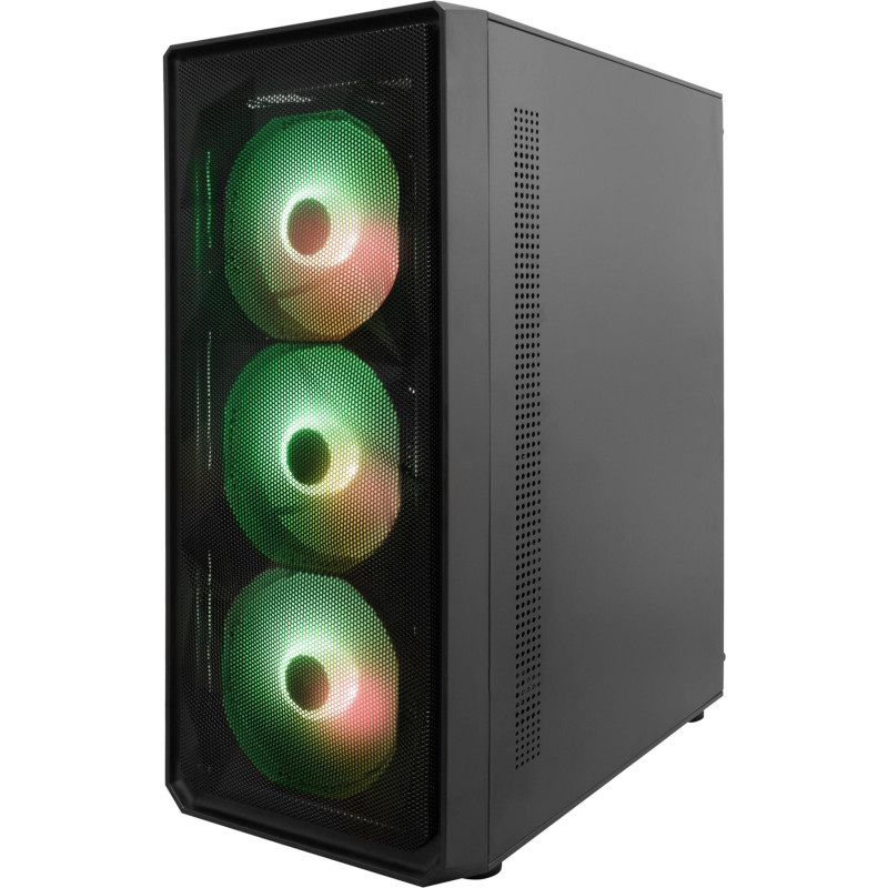 Корпус 1stPlayer FD3-BK-4F7 Black