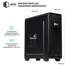 Корпус QUBE QBR09 Black (QBR09_WRNU3)