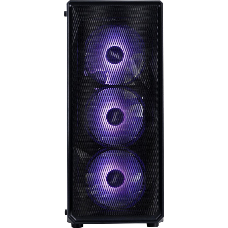 Корпус 1stPlayer FD3-M-BK-4F7 Black