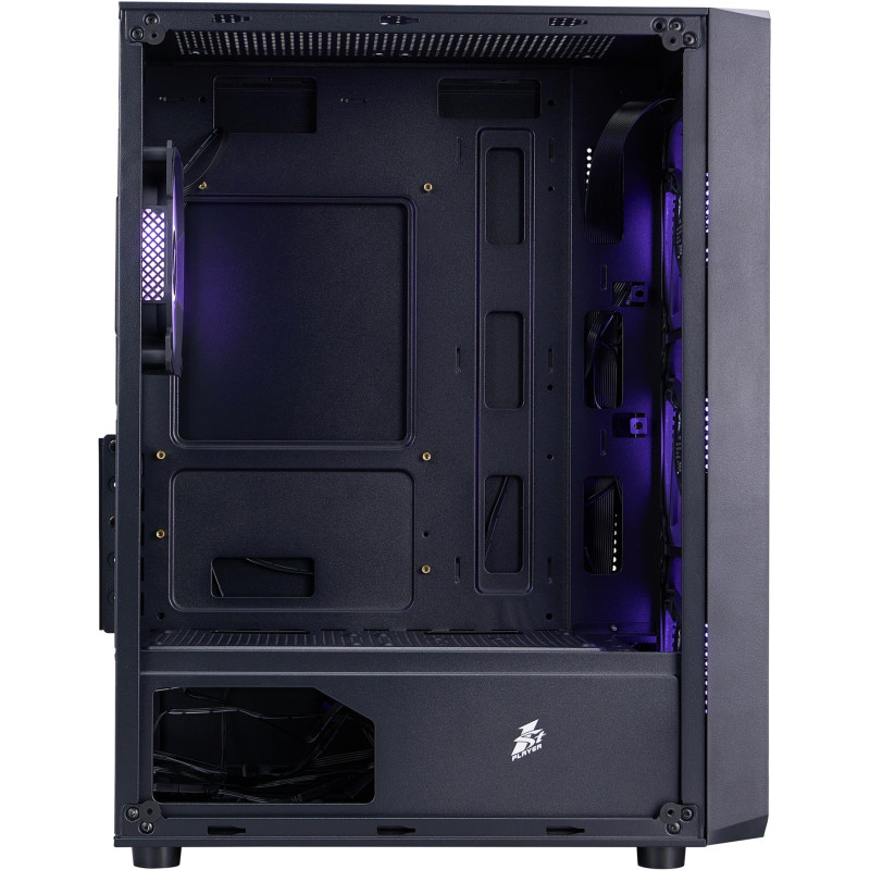 Корпус 1stPlayer FD3-M-BK-4F7 Black