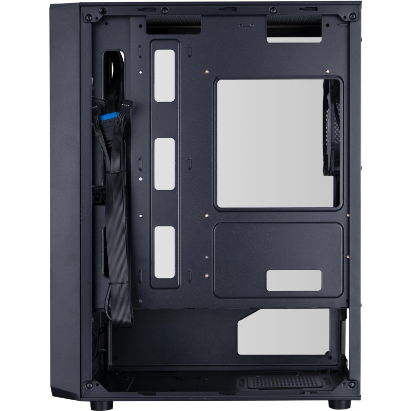Корпус 1stPlayer FD3-M-BK-4F7 Black