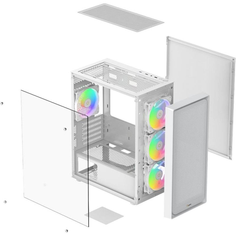Корпус OCYPUS GAMMA C50 WH ARGB (GAMMA-C50-WHG400XX-GL)