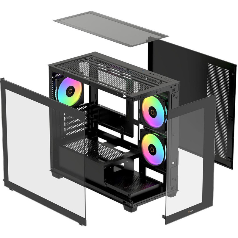 Корпус OCYPUS GAMMA C52 BK ARGB (GAMMA-C52-BKD300XX-GL)