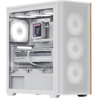 Корпус AeroCool D501A-G-WT-v2 (ACCM-DS01043.21) White