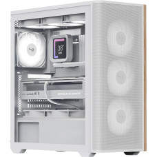 Корпус AeroCool D501A-G-WT-v2 (ACCM-DS01043.21) White
