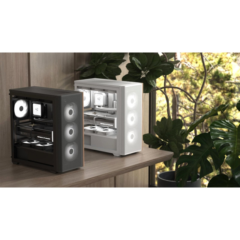 Корпус AeroCool D501A-G-WT-v2 (ACCM-DS01043.21) White