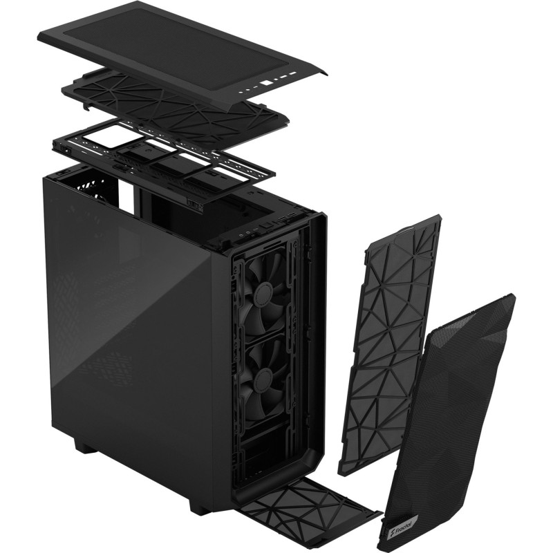 Корпус Fractal Design Meshify 2 Compact Dark Tempered Glass Black (FD-C-MES2C-02)