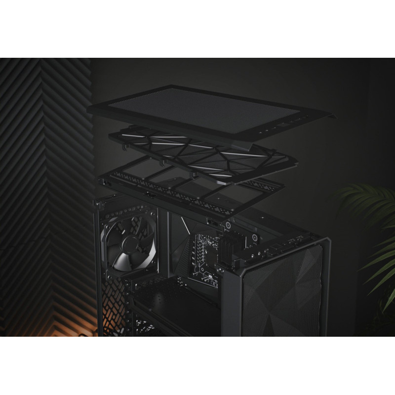 Корпус Fractal Design Meshify 2 Compact Dark Tempered Glass Black (FD-C-MES2C-02)