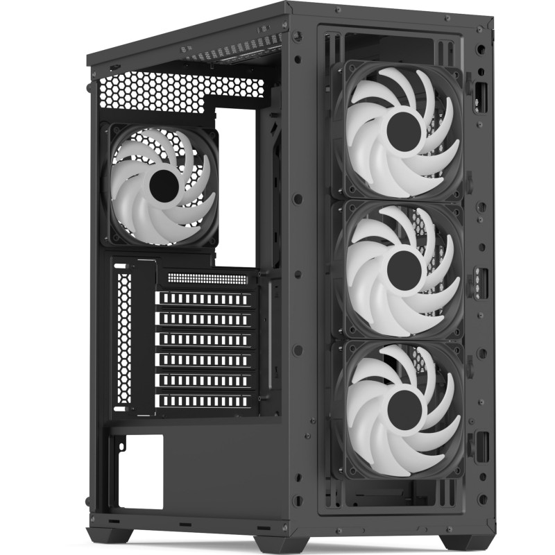 Корпус AeroCool D502A-G-BK-v1 (ACCM-DS02043.11) Black