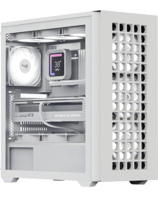 Корпус AeroCool D502A-G-WT-v1 (ACCM-DS02043.21) White