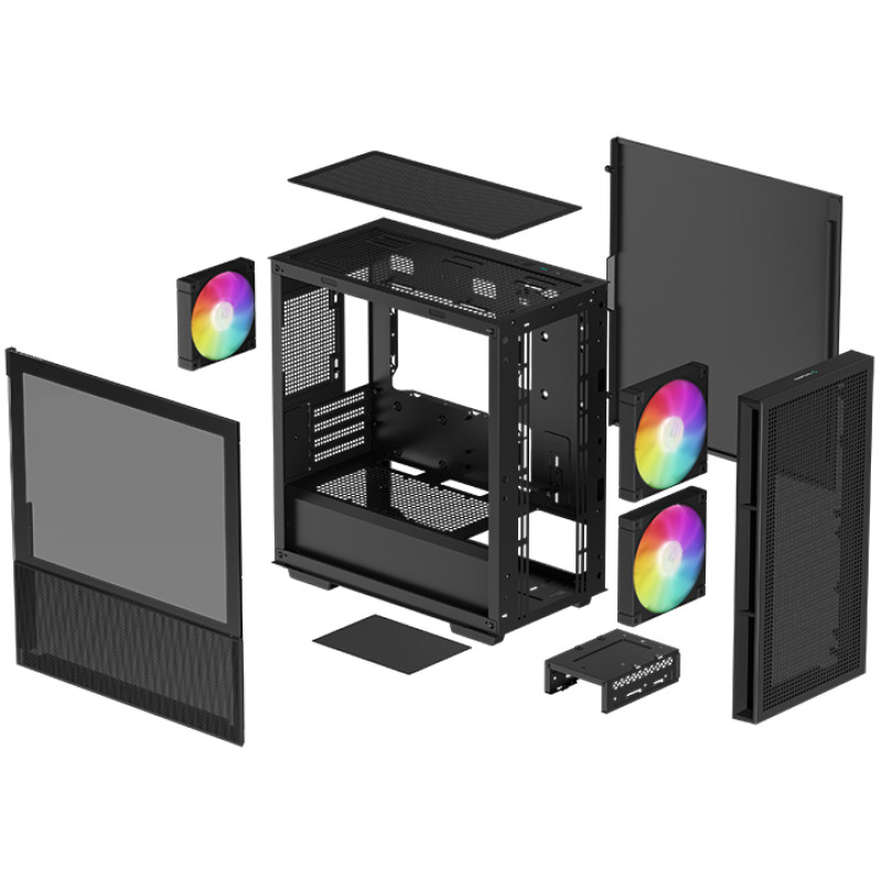 Корпус DeepCool CH360 Black (R-CH360-BKAPE3-G-1)