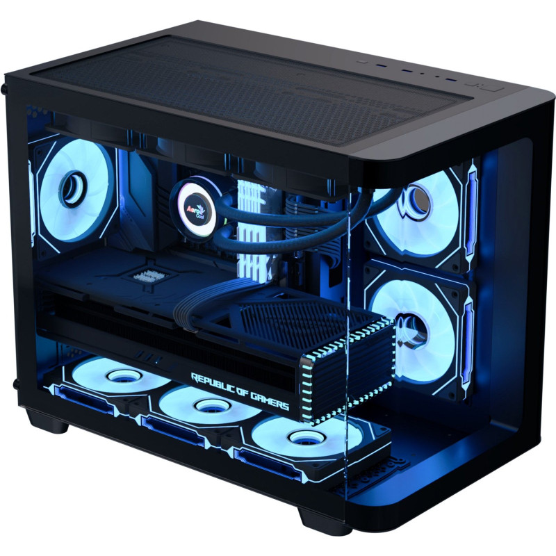 Корпус AeroCool P300C-G-BK-v1 (ACCS-PN02033.11) Black