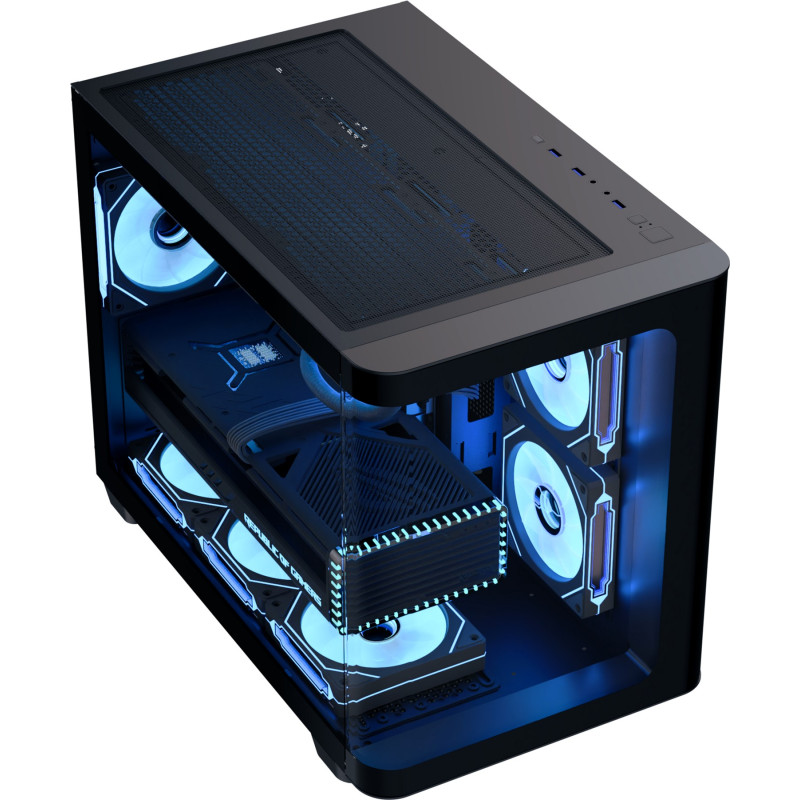 Корпус AeroCool P300C-G-BK-v1 (ACCS-PN02033.11) Black