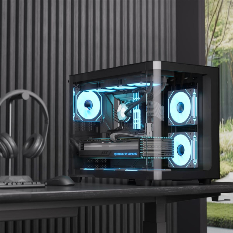 Корпус AeroCool P300C-G-BK-v1 (ACCS-PN02033.11) Black