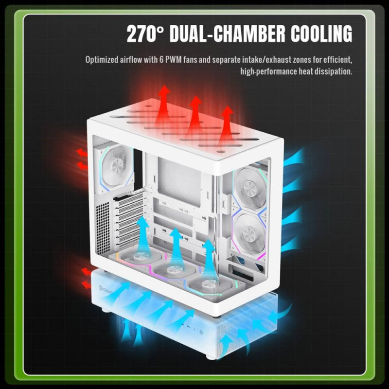 Корпус GameMax N80 White