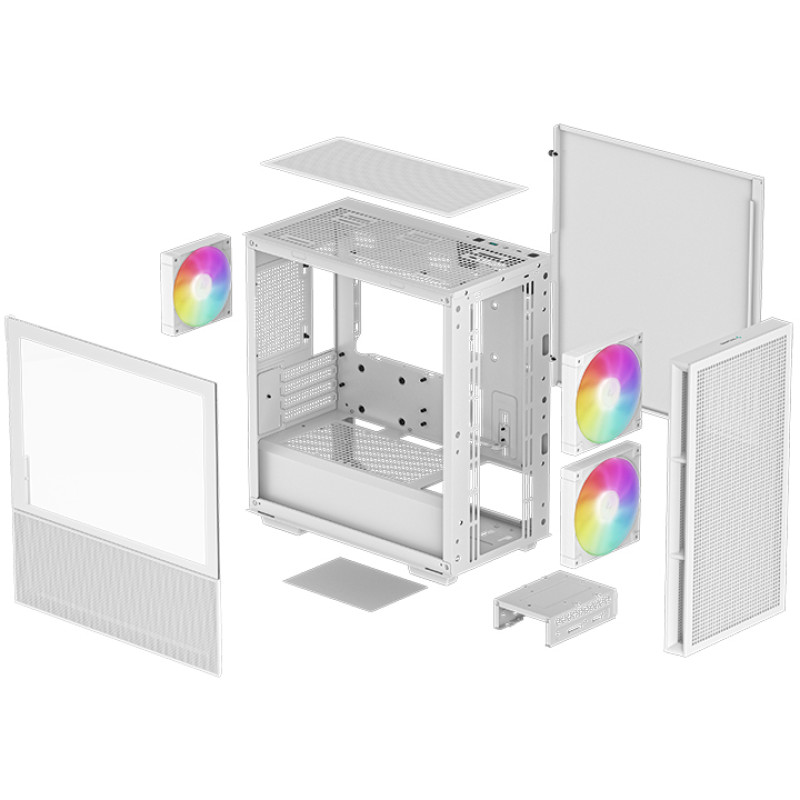 Корпус DeepCool CH360 White (R-CH360-WHAPE3-G-1) 