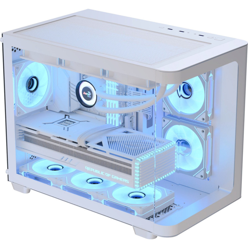 Корпус AeroCool P300C-G-WT-v1 (ACCS-PN02033.21) White