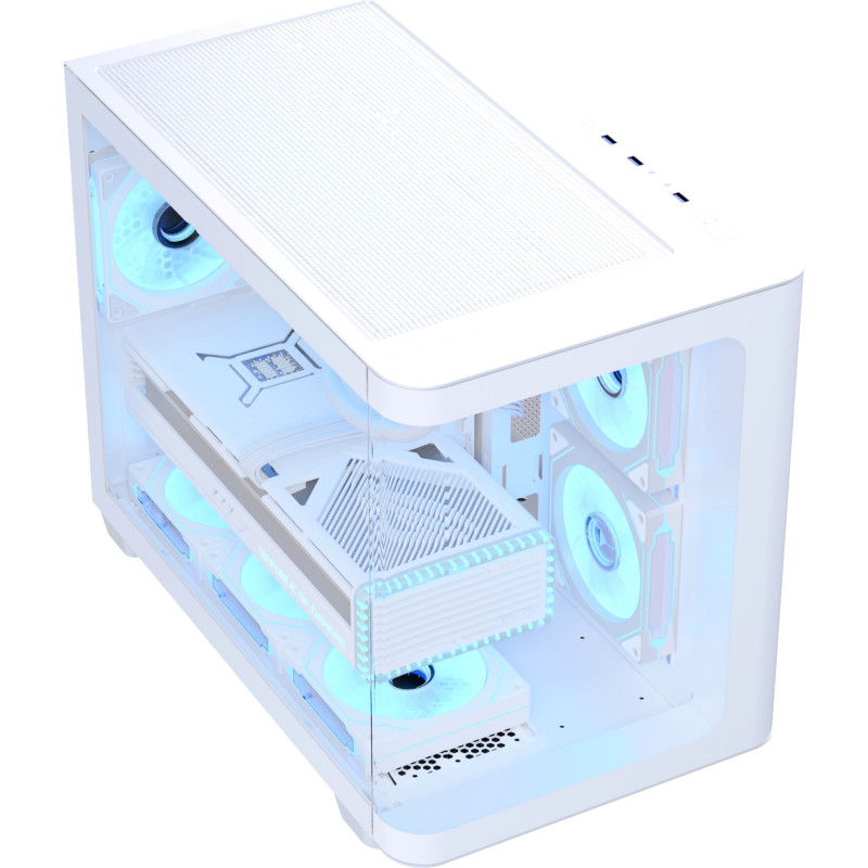 Корпус AeroCool P300C-G-WT-v1 (ACCS-PN02033.21) White