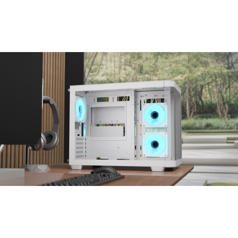 Корпус AeroCool P300C-G-WT-v1 (ACCS-PN02033.21) White