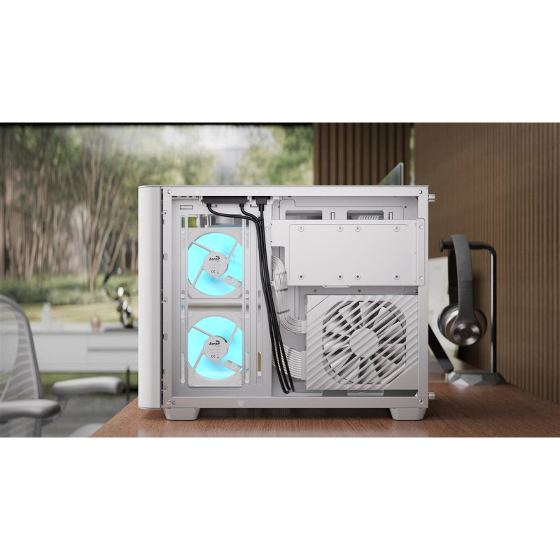 Корпус AeroCool P300C-G-WT-v1 (ACCS-PN02033.21) White