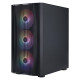 Корпус 1stPlayer X3-M-BK-4F1 Black