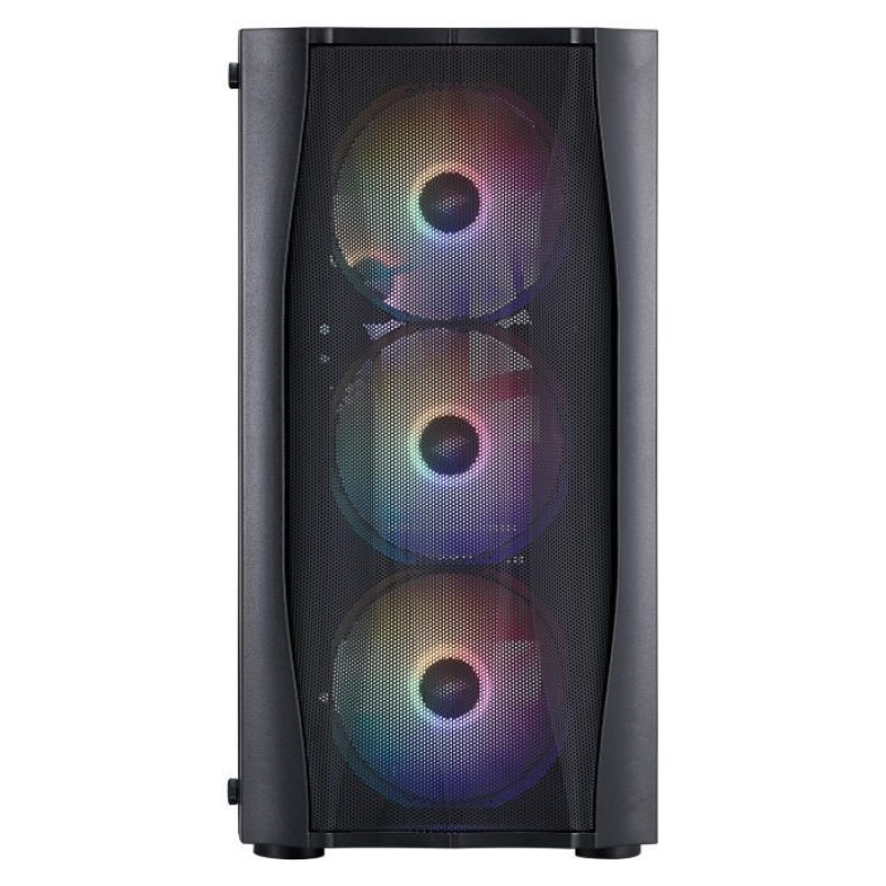 Корпус 1stPlayer X3-M-BK-4F1 Black