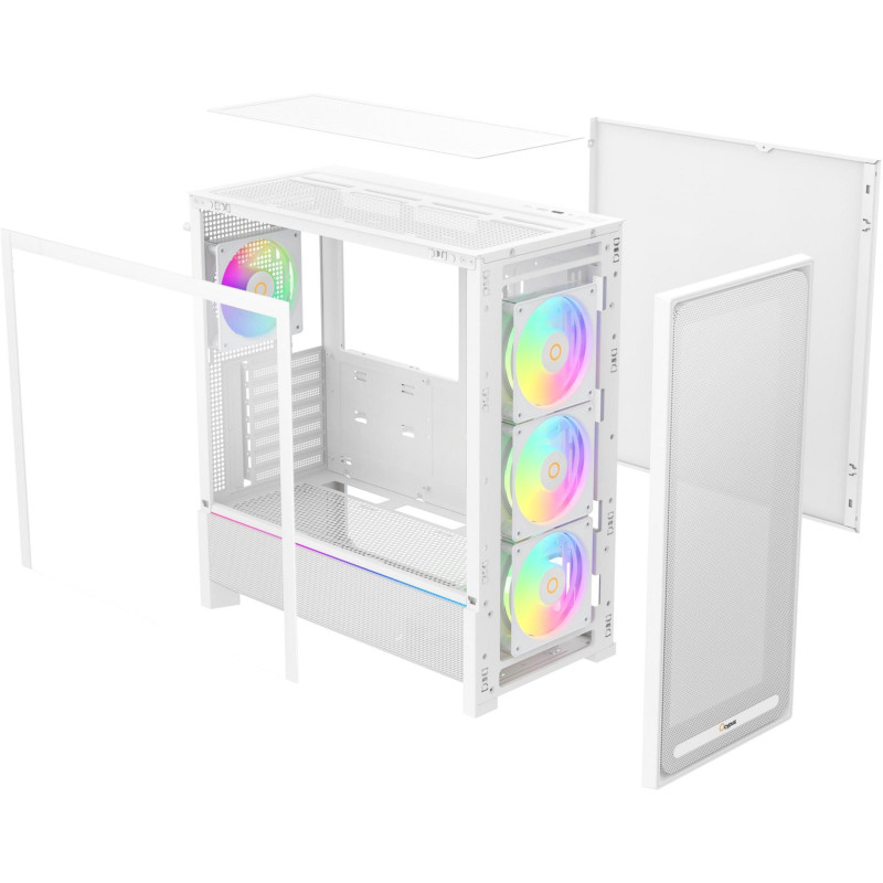 Корпус OCYPUS DELTA C70 WH ARGB (DELTA-C70-WHG400XX-GL)