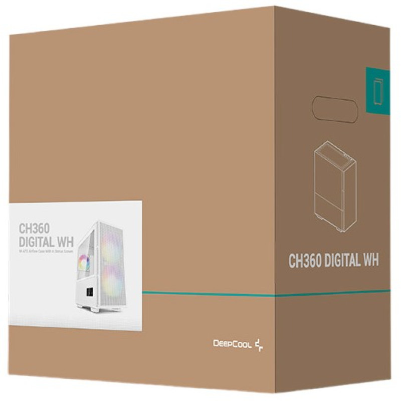 Корпус DeepCool CH360 Digital White (R-CH360-WHAPE3D-G-1)