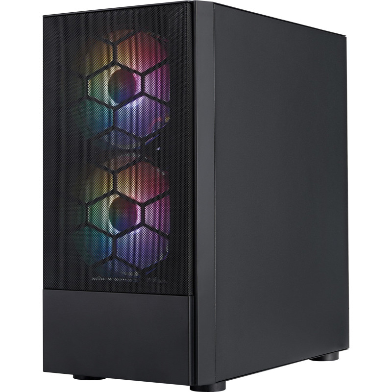 Корпус 1stPlayer X4-M-BK-2F1P-1F1 Black