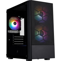 Корпус 1stPlayer X4-M-BK-2F1P-1F1 Black