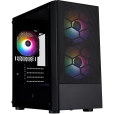 Корпус 1stPlayer X4-M-BK-2F1P-1F1 Black