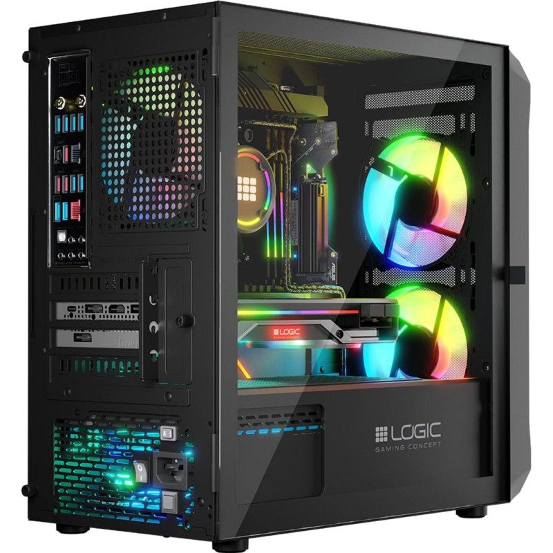 Корпус LogicConcept PORTOS MESH+GLASS ARGB (AM-PORTOS-10-0000000-0002)