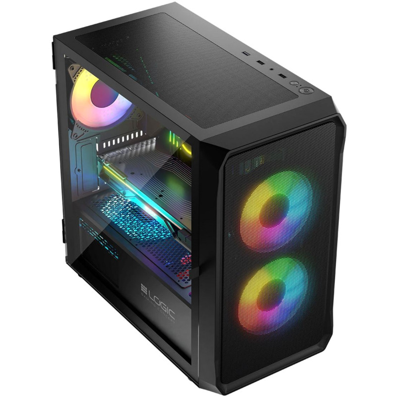 Корпус LogicConcept PORTOS MESH+GLASS ARGB (AM-PORTOS-10-0000000-0002)