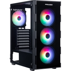 Корпус Prologix E114 Tempered Glass Black