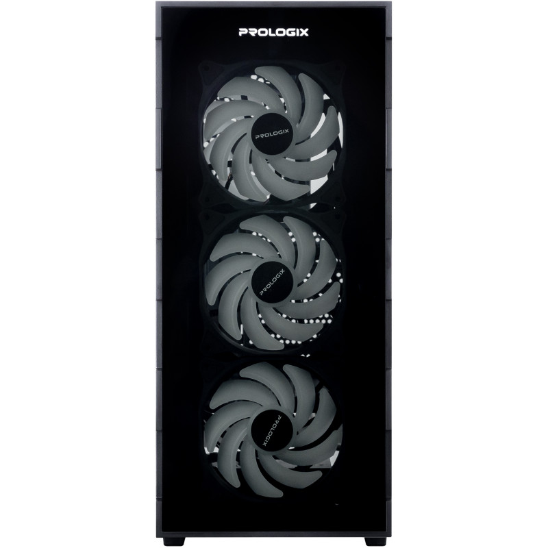 Корпус Prologix E114 Tempered Glass Black