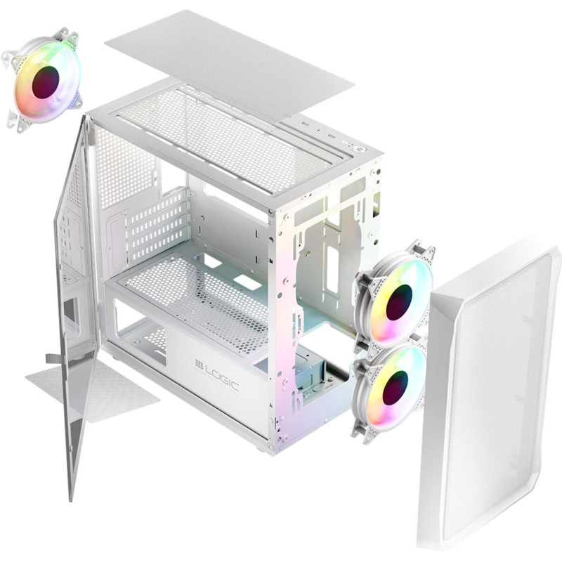 Корпус LogicConcept PORTOS MESH+GLASS ARGB (AM-PORTOS-20-0000000-0002)