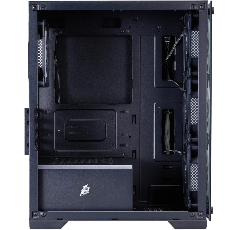 Корпус 1stPlayer X2-M-BK-4F7 Black