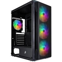 Корпус 1stPlayer X5-BK-4F1 Black