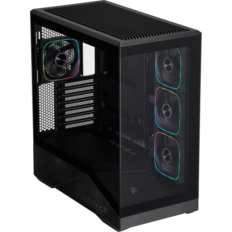 Корпус 1stPlayer GM7-BK-3FN7R-1FN7 Black