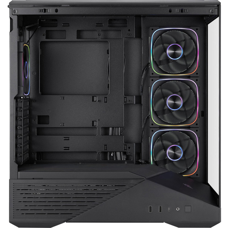 Корпус 1stPlayer GM7-BK-3FN7R-1FN7 Black