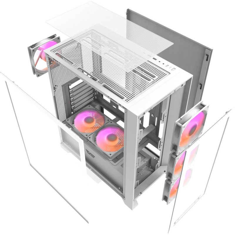 Корпус DARK FLASH DRX70 GLASS WHITE