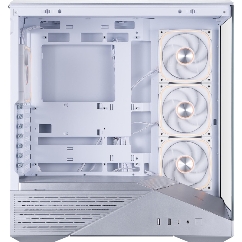 Корпус 1stPlayer GM7-SV-3FN7R-W-1FN7-W Silver